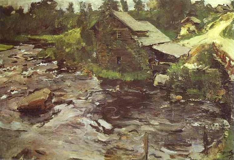 Valentin Serov Watermill in Finland China oil painting art